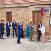 María del Mar Blanco asistió este domingo a la inauguración de la calle en homenaje a su hermano en Villalón de Campos.