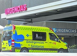 Ingreso a las urgencias en el hospital Clínico.