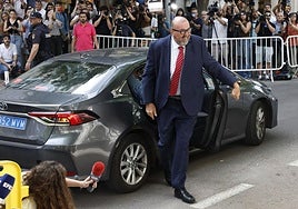 Koldo García a su llegada al Tribunal Supremo en Madrid, este lunes.