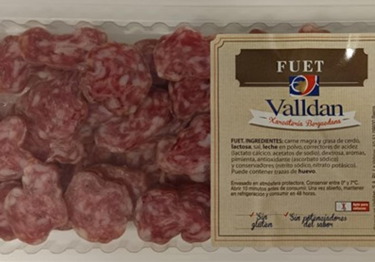 Una nueva marca se une a la alerta por salmonella en fuet