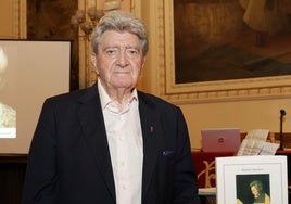 Antonio Baciero, este lunes en la presentación del libro en Valladolid.