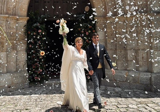 Fotografía cedida de la boda entre Raquel Alonso, Delegada Territorial de la Junta de Castilla y León en Valladolid, y Daniel Merino, ingeniero químico
