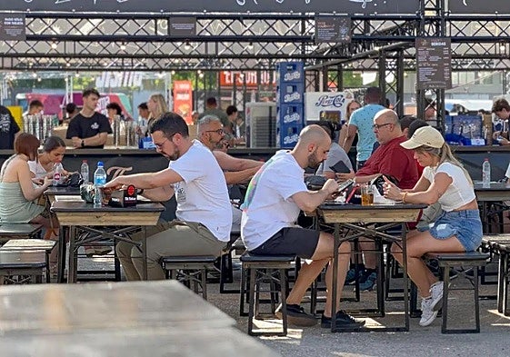 La Feria de Muestras de Valladolid acogiendo el evento The Champions Burger.