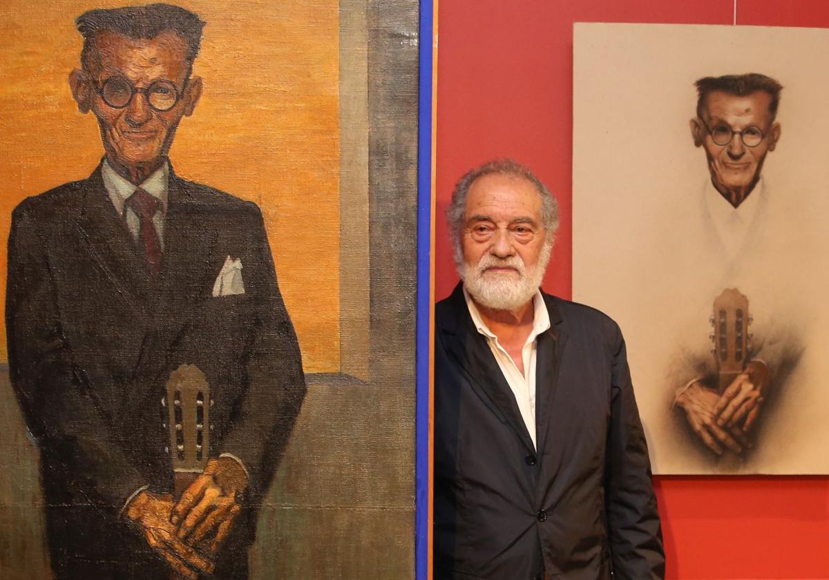 Fotos de la entrega de dos retratos de Agapito Marazuela
