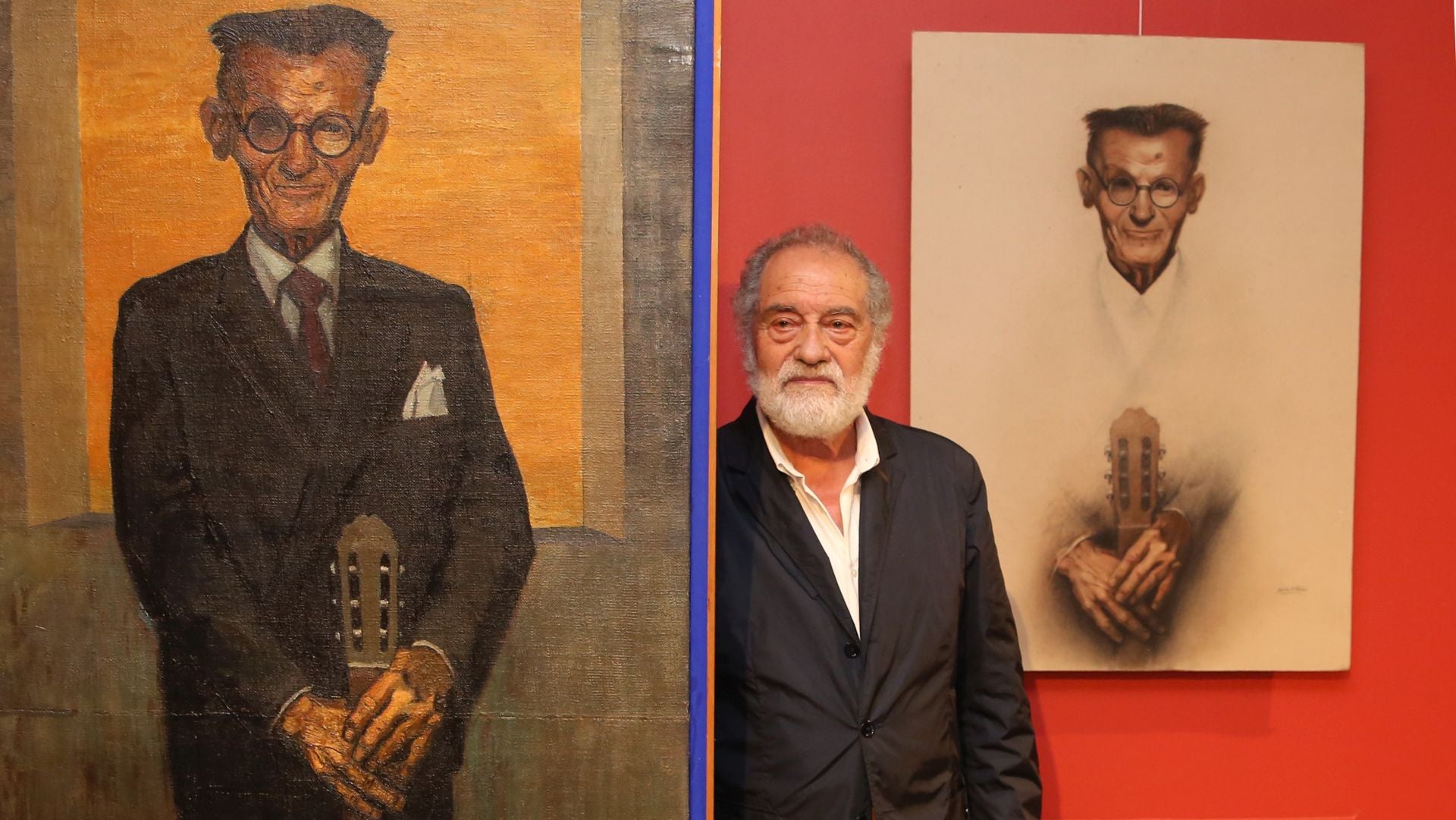 Fotos de la entrega de dos retratos de Agapito Marazuela