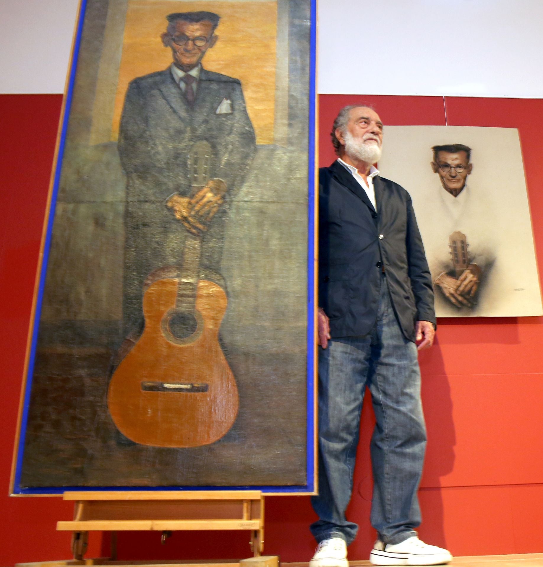 Fotos de la entrega de dos retratos de Agapito Marazuela