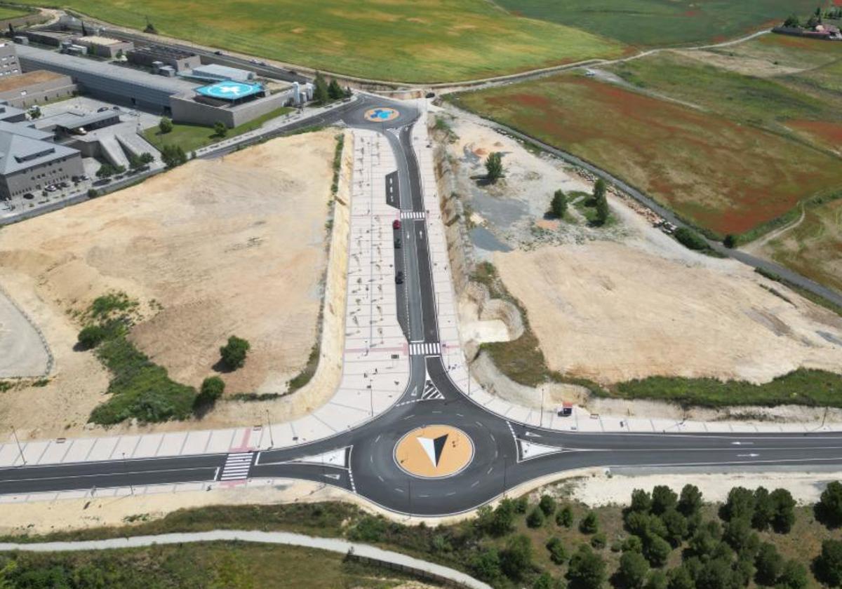 Terrenos junto al hospital donde se construirá la planta de biomasa.
