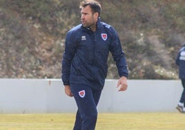 Iñaki Bea, en su etapa como entrenador del Numancia.