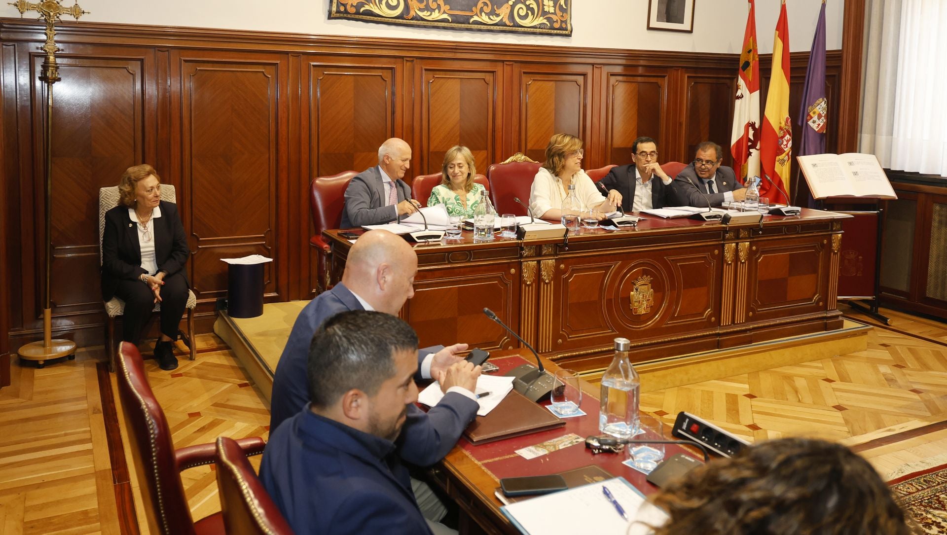 El último pleno de Araceli Villegas en la Diputación de Palencia