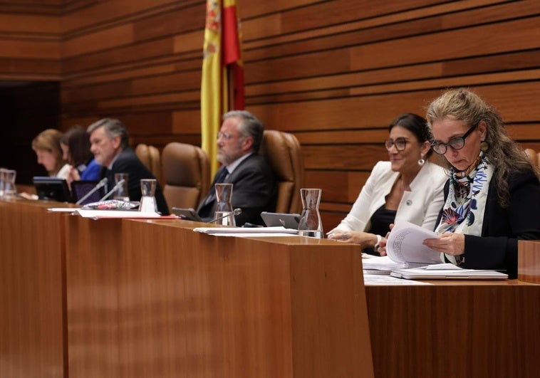 La Mesa de las Cortes de Castilla y León, el pasado miércoles.