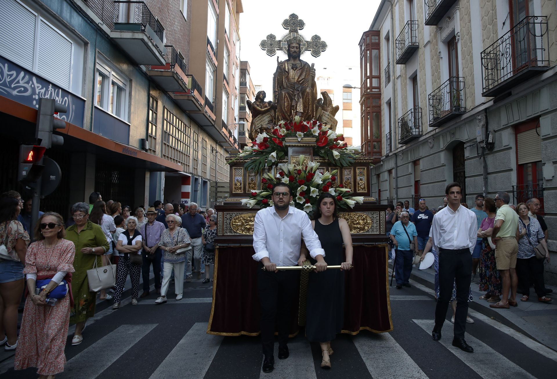 Las imágenes de la procesión en honor al Sagrado Corazón de Jesús