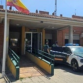Efectivos de la Guardia Civil en un cuartel de la provincia.