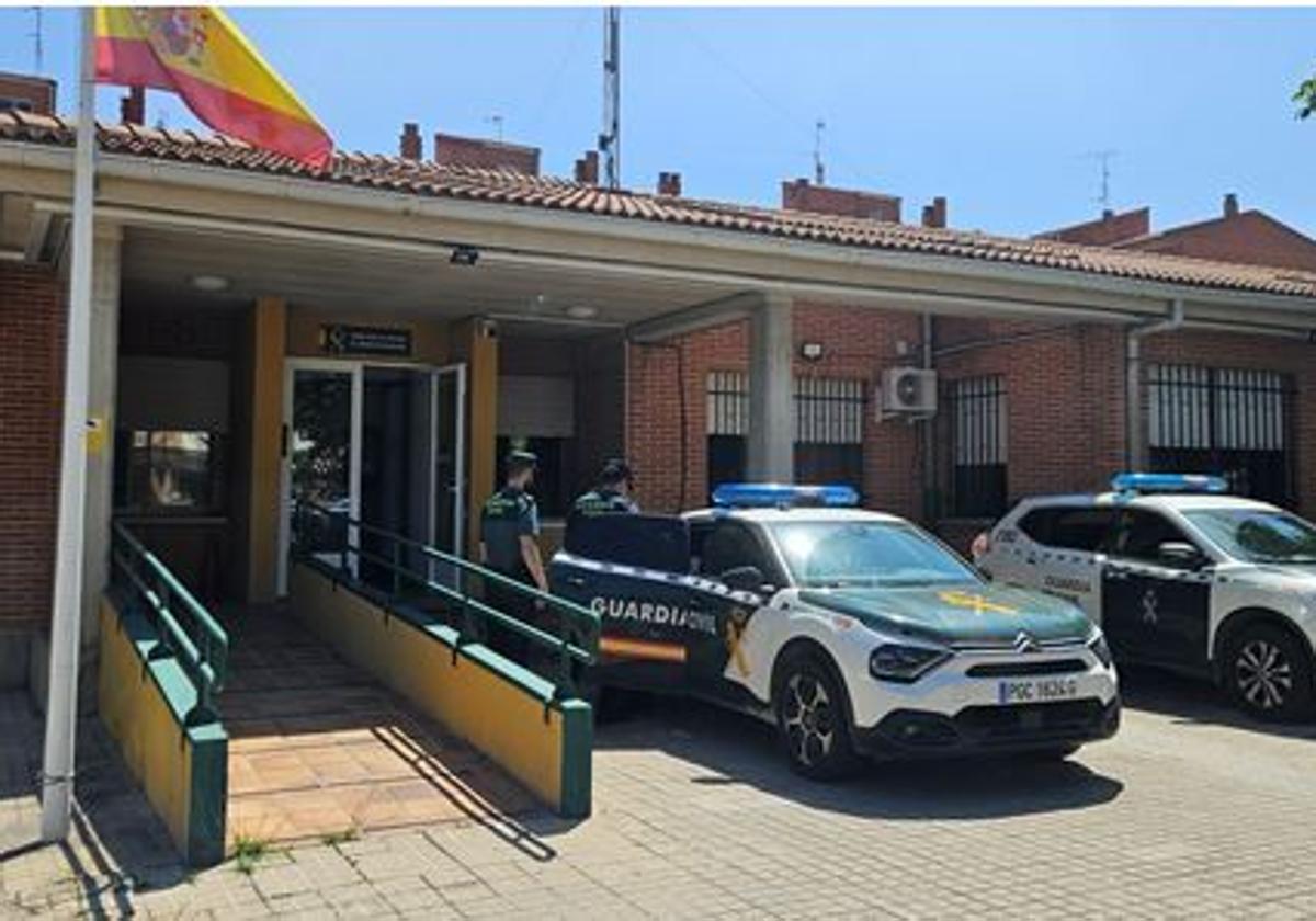 Efectivos de la Guardia Civil en un cuartel de la provincia.