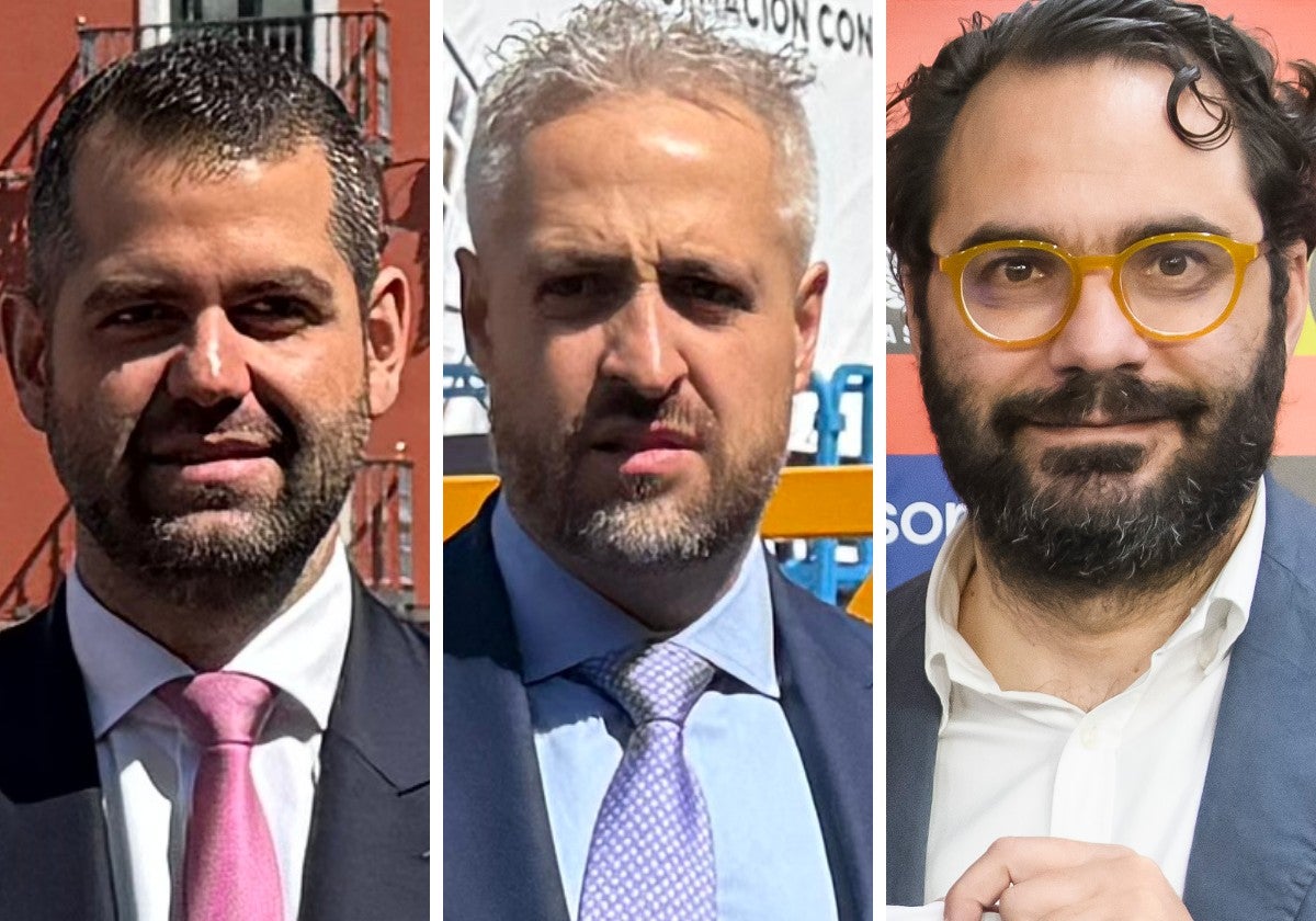 Gabriel Solares, Enrique Uruñuela y Víctor Orta.