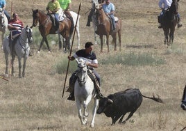 Imágenes del encierro del sábado en Siete Iglesias