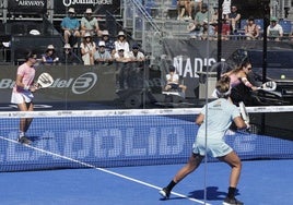 Las imágenes de la penúltima jornada del Premier Padel en la Plaza Mayor
