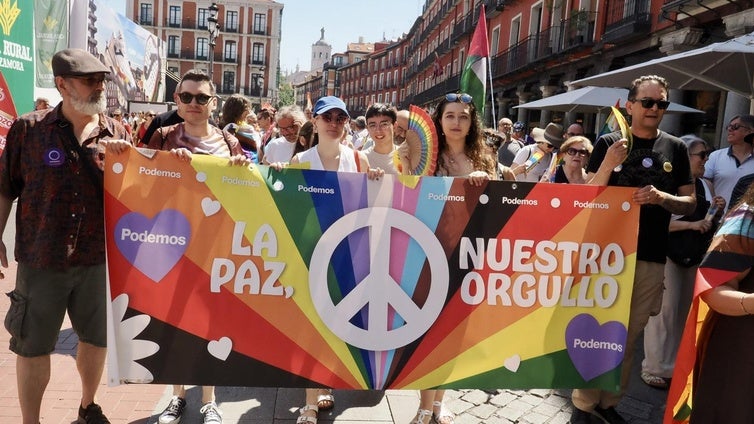 Participantes en la marcha de este sábado por las calles de Valladolid.
