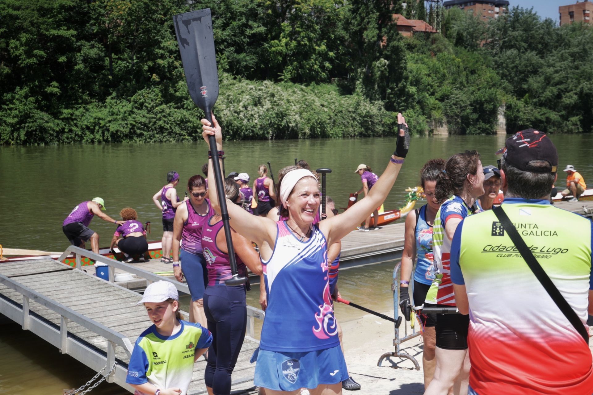 Las imágenes de las Valkirias en el Pisuerga a ritmo de la modalidad Dragon Boat
