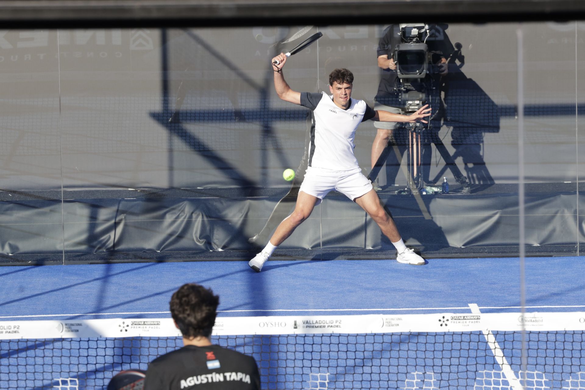 Las imágenes de la penúltima jornada del Premier Padel en la Plaza Mayor