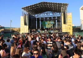 Eescenario para el concierto de Andy y Lucas junto al CIDE el pasado viernes.