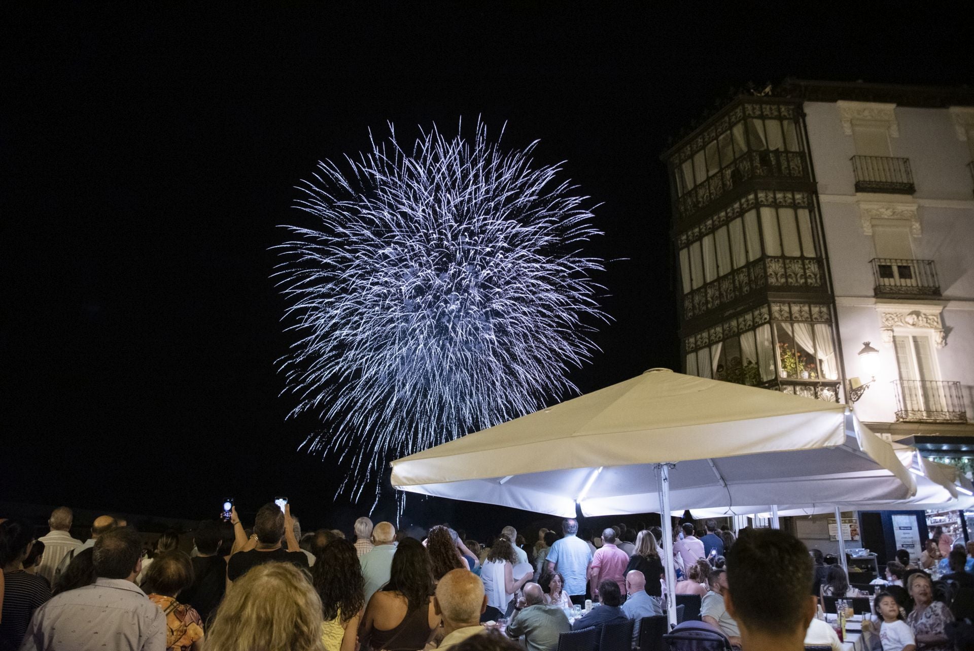 Fotos del espectáculo de fuegos artificiales en Segovia
