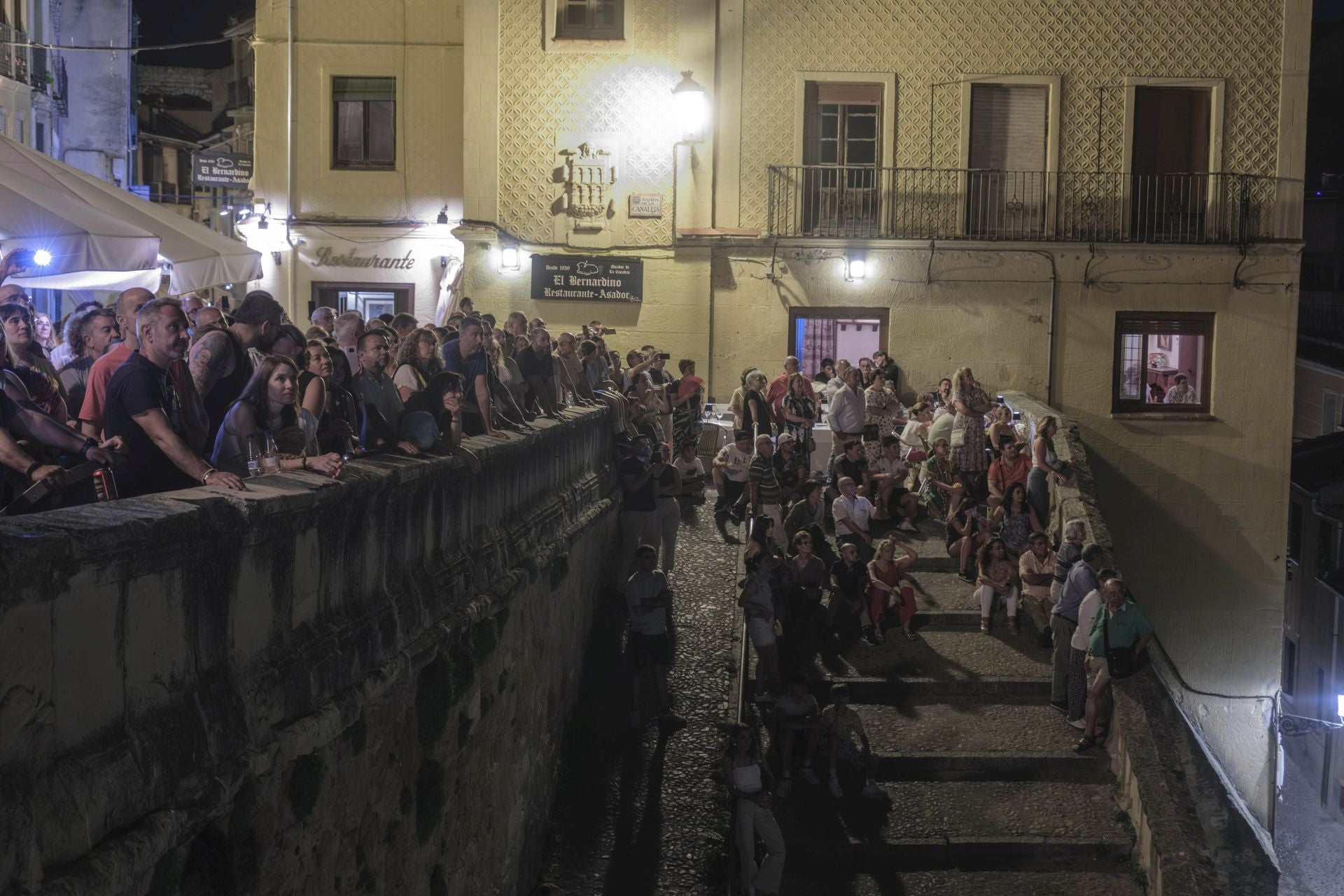 Fotos del espectáculo de fuegos artificiales en Segovia