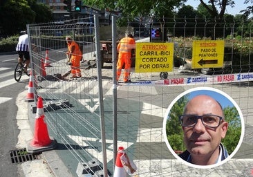 El PSOE critica el «despropósito» de modificar el carril bici de Isabel la Católica: «El problema es el trazado»