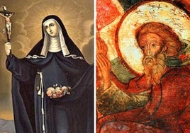 Santa Isabel de Portugal y San Andrés de Creta.