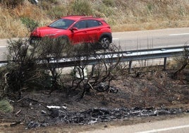 La A-52, a su paso por Cerdanilla, donde se concentran la mayoría de los accidentes automovilísticos de la provincia de Zamora.
