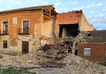 La tormenta causa el desplome definitivo de una casona del siglo XVI en Palacios de Campos