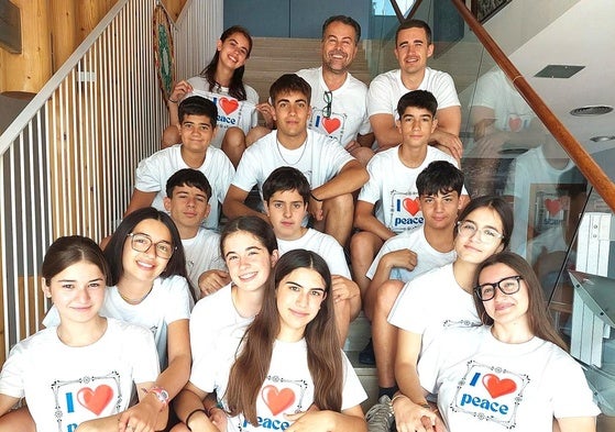 Los jóvenes de Pedrajas de San Esteban que participarán en el intercambio juvenil europeo.