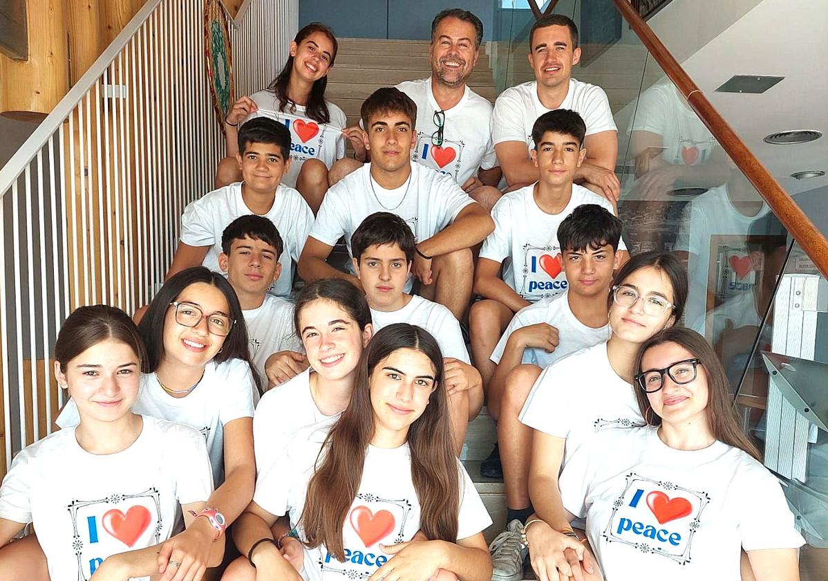 Los jóvenes de Pedrajas de San Esteban que participarán en el intercambio juvenil europeo.