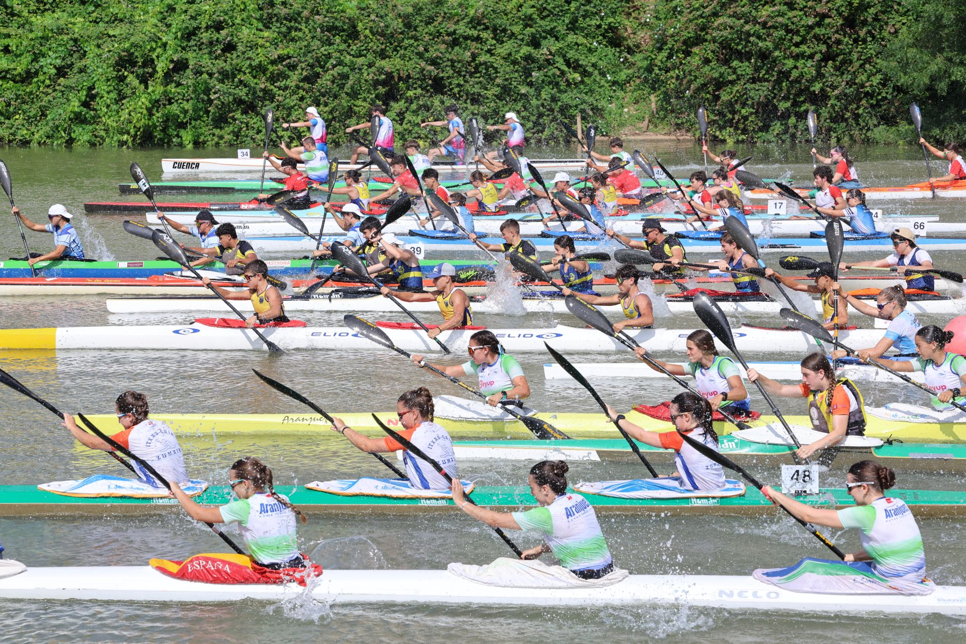 Las imágenes de la Regata Internacional K4 celebrada en aguas del Pisuerga