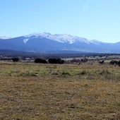 Terrenos del sector conocido como Prado del Hoyo con la sierra de fondo.
