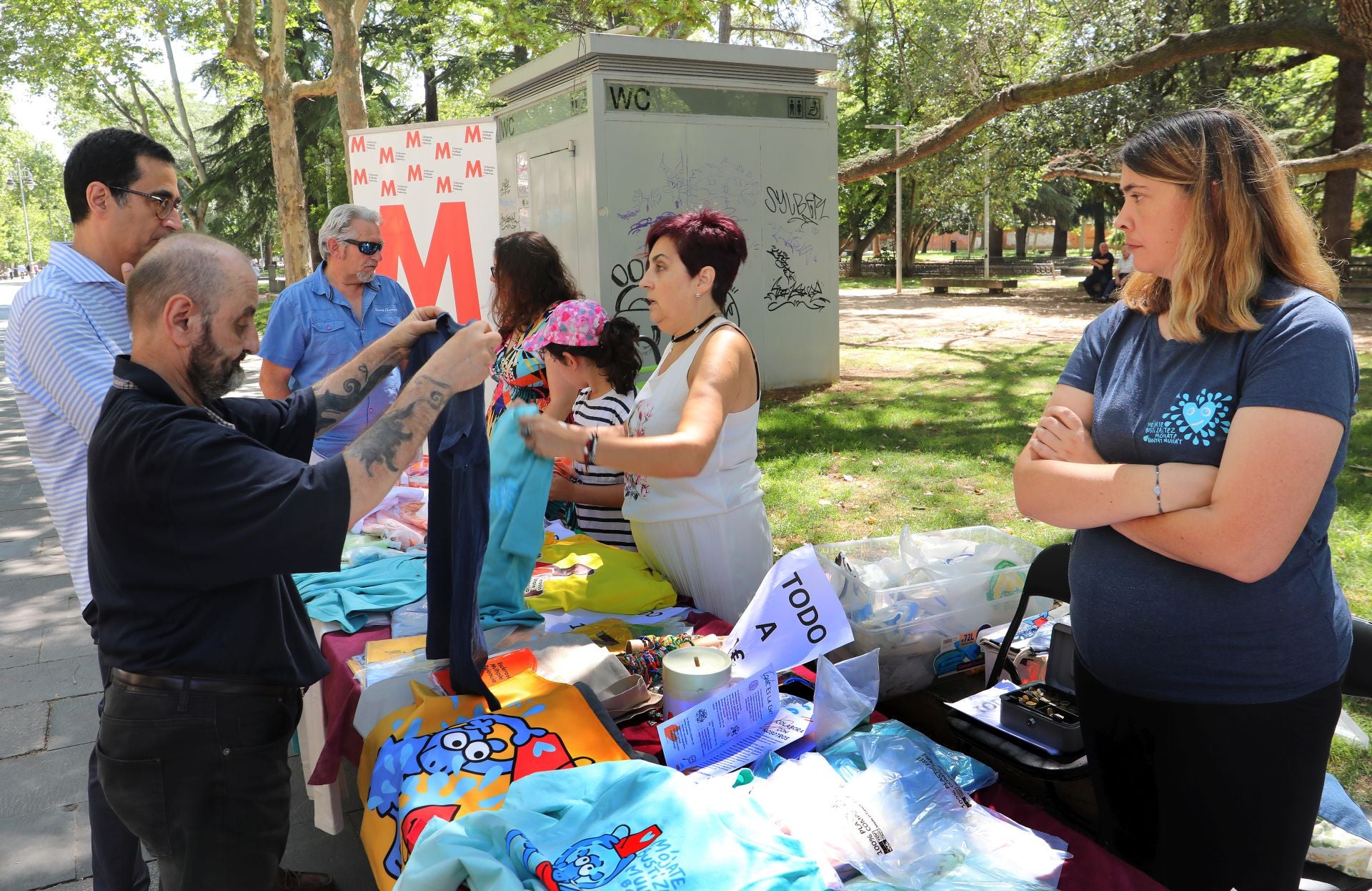 La esclerosis múltiple se muestra en el parque del Salón