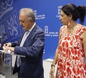 José Antonio Rubio Mielgo y la secretaria de la Delegación de la Junta, Silvia Aneas.