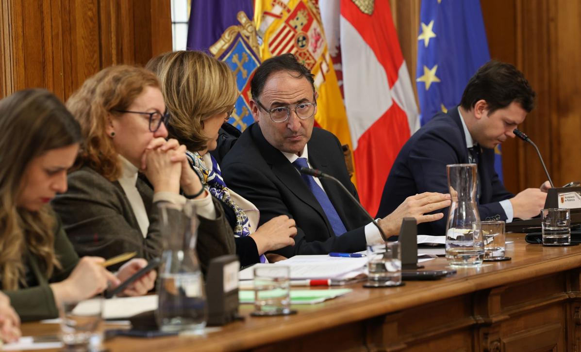 Concejales del grupo del PP en el Ayuntamiento.