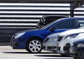 Coche azul, empleado por 'Rambo' en su fuga de junio de 2019.