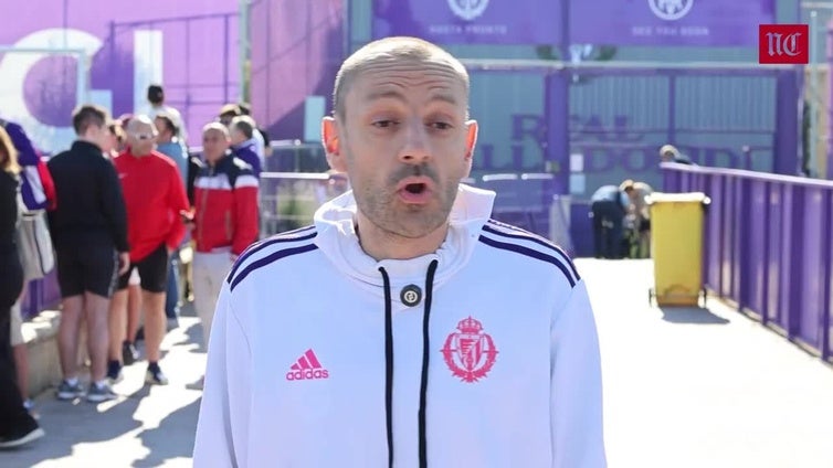 Primer entrenamiento del Real Valladolid con Aldama
