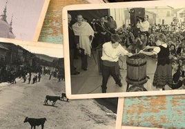 Collage de fotos antiguas de Rueda.