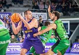 Krutwig, en un partido de la temporada pasada en el Pabellón.