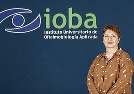 Yolanda Diebold, en el IOBA, en el campus Miguel Delibes de la UVA.