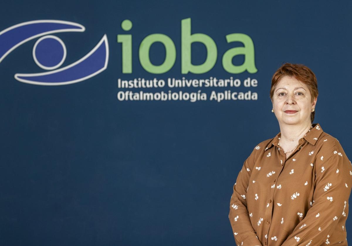 Yolanda Diebold, en el IOBA, en el campus Miguel Delibes de la UVA.