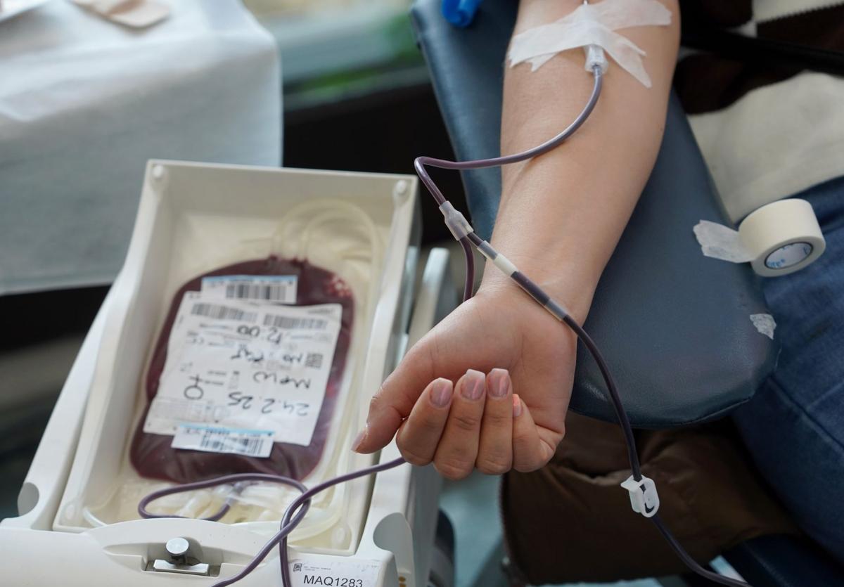 Imagen de archivo de una donación de sangre.