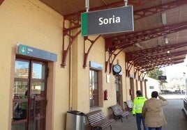 Estación de tren de Soria 'El Cañuelo'.