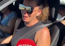 Tamara, la hermana de Michu, desolada.