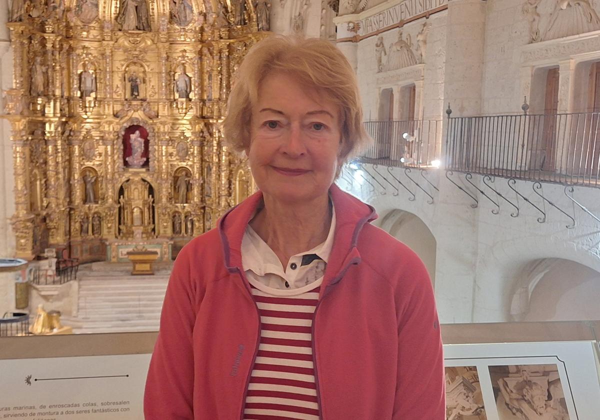 Monique Walrave. en el Museo de San Francisco de Rioseco.