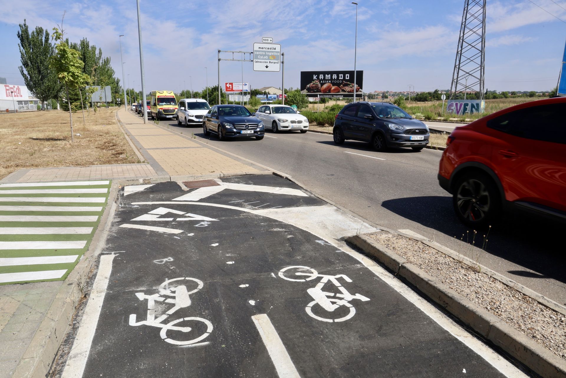 Las fotos de la inauguración del carril-bici que comunica Valladolid con La Cistérniga