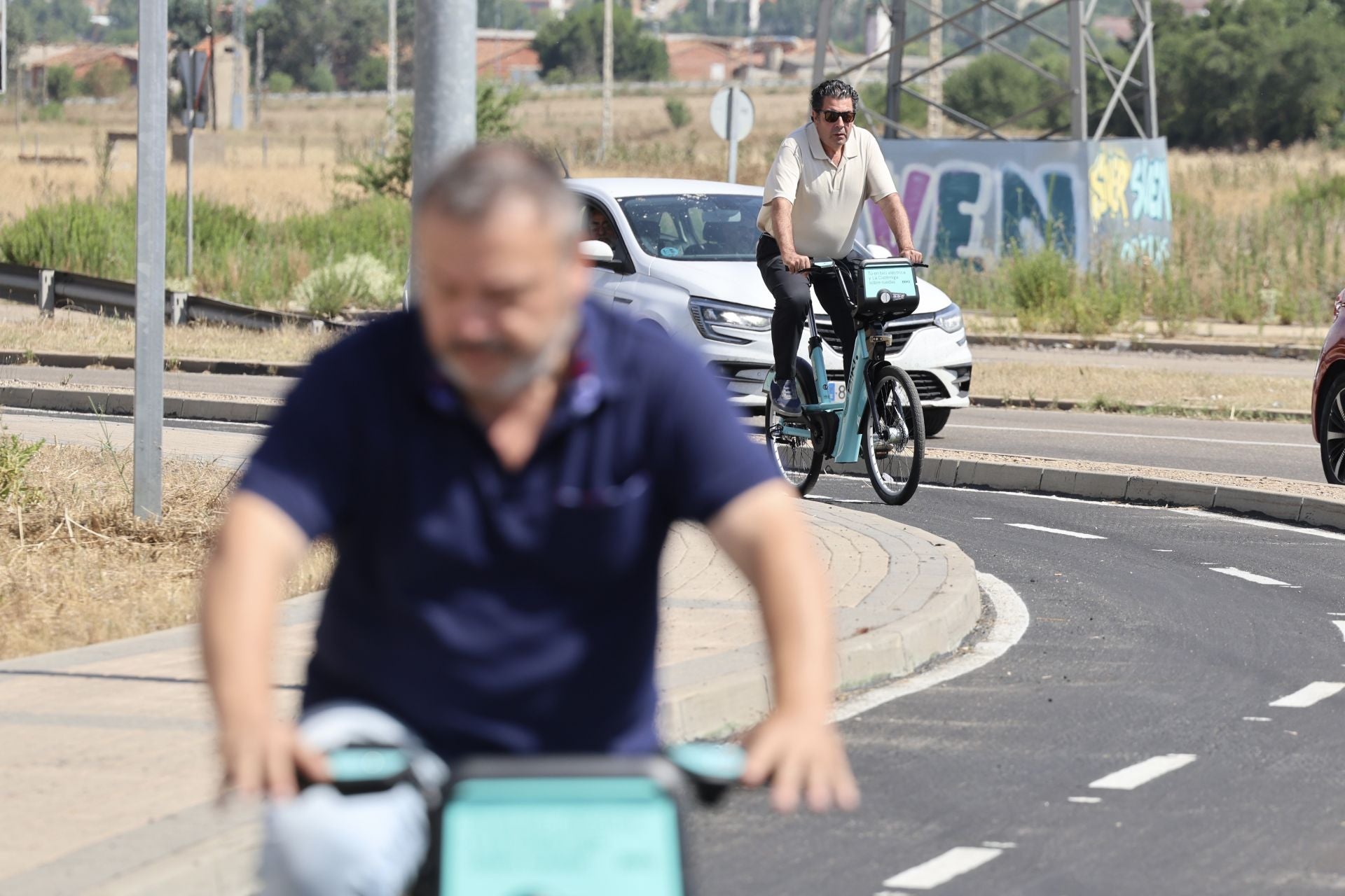 Las fotos de la inauguración del carril-bici que comunica Valladolid con La Cistérniga