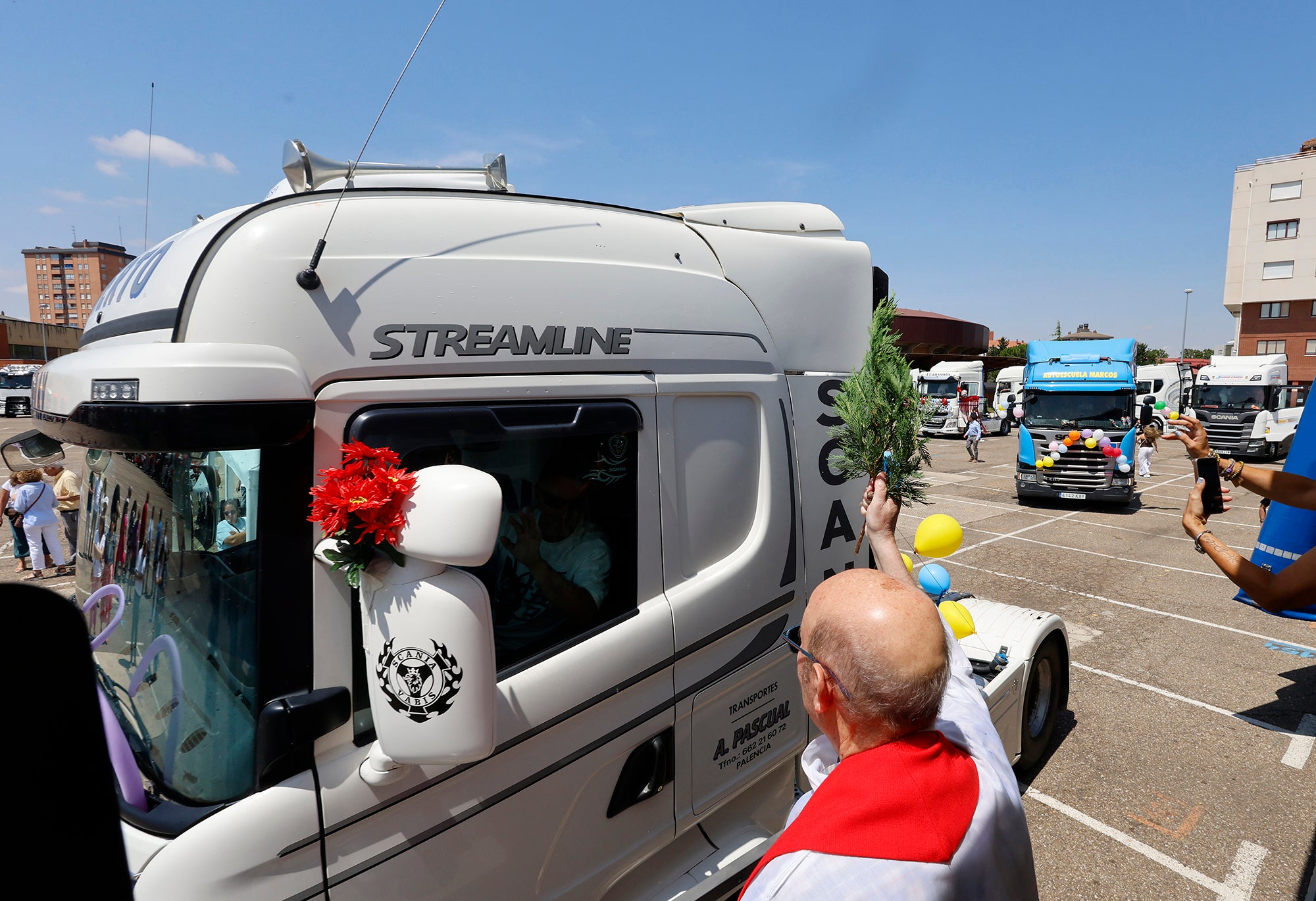 Los transportistas celebran un San Cristóbal